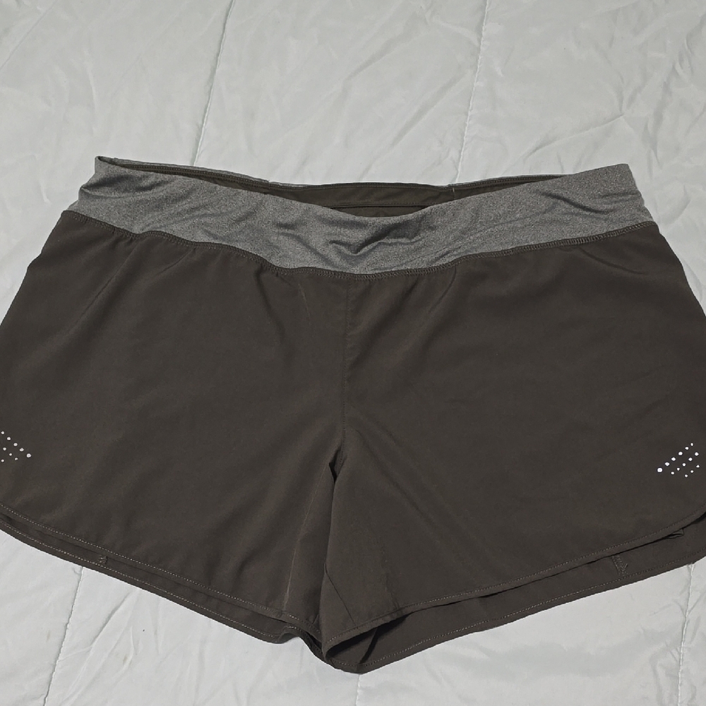 Women's Olive Green Athletic Shorts